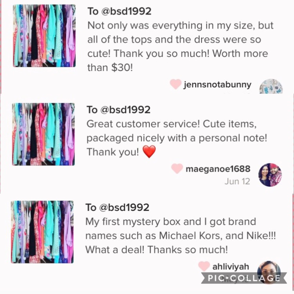 5 for $30/cute clothes mystery 📦box - Picture 3 of 6